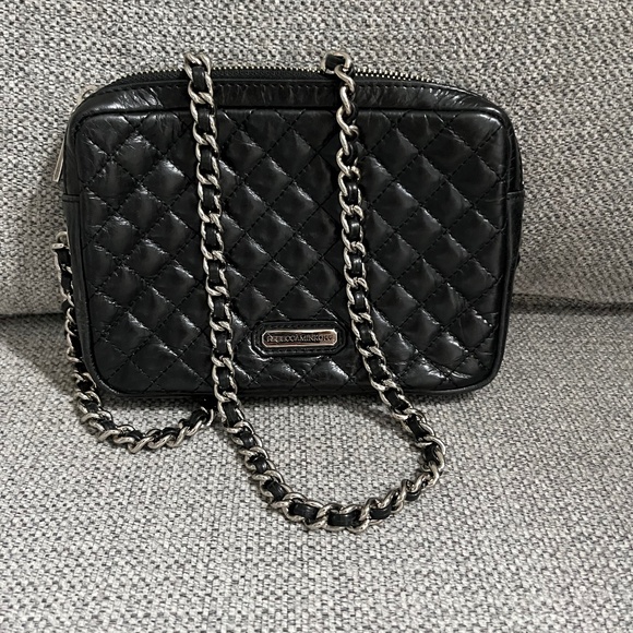 Rebecca Minkoff Black Quilted Leather Crossbody - Picture 1 of 4